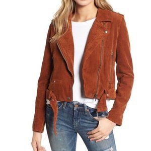 Blank NYC Burnt Orange Corduroy  Moto Jacket